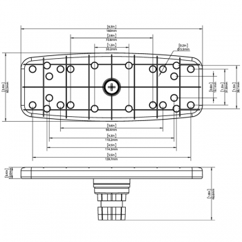 Въртяща основа Railblaza Rotating Platform R 160 x 60 мм - 02-4136-11