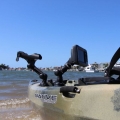 Стойка Railblaza R-Lock с адаптор за сонари Lowrance Hook2 4x и 5x - позволява настройка във всяка посока и ъгъл
