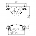 Основа за стойки Railblaza TracLoader SidePort 03-4128-11 за лодки Tracker