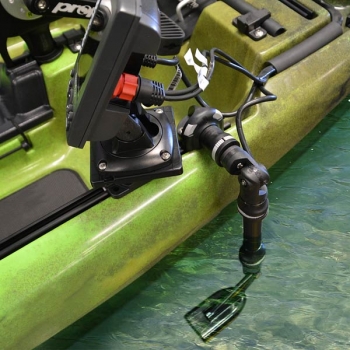 Държач за сонарна сонда с въртяща се стойка за сонар Railblaza Kayak & Canoe Sounder & Transducer Mount - приспособим за всеки модел кану или каяк