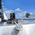 Многофункционална черна скоба Railblaza Clevis/Bimini Support BLK - 02-4032-11-BLK - здраво фиксирана и стилно изглеждаща