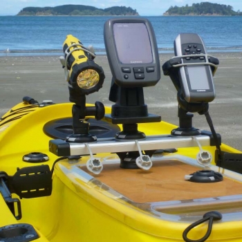 Основа за стойка комбинирана с преходник за релси StarPort TracNut Combo - 03-4101-11 - още гнезда на алуминиевия TracPort Dash бар