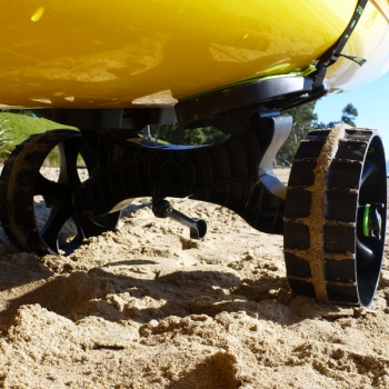 Комплект непробиваеми колела за колесар за каяк C-Tug Puncture Free (Kiwi) Wheels 50-0002-71 - създадени и за пясъка, и за твърда повърхност