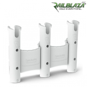 Бяла тройна стойка за въдици Railblaza RodStow Triple WH - 09-0011-21