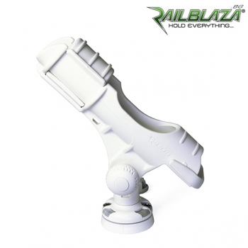 Стилна стойка за риболовен прът Railblaza Rod Holder II WH в бял цвят